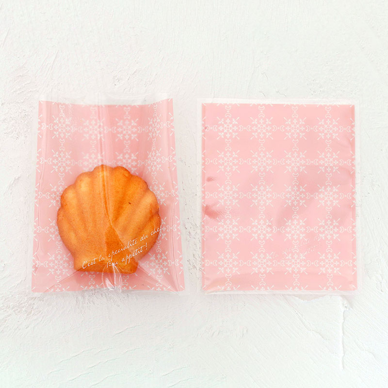 【直送品】cotta ガス袋 ピンク 95506　フラワー柄　ピンク 100枚/束（ご注文単位1束）