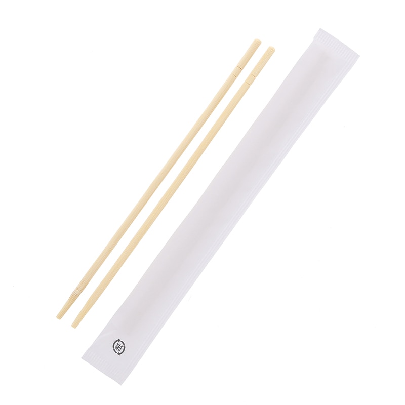 HEIKO 竹丸箸スリム紙完封 楊枝なし 20cm 晒 100膳