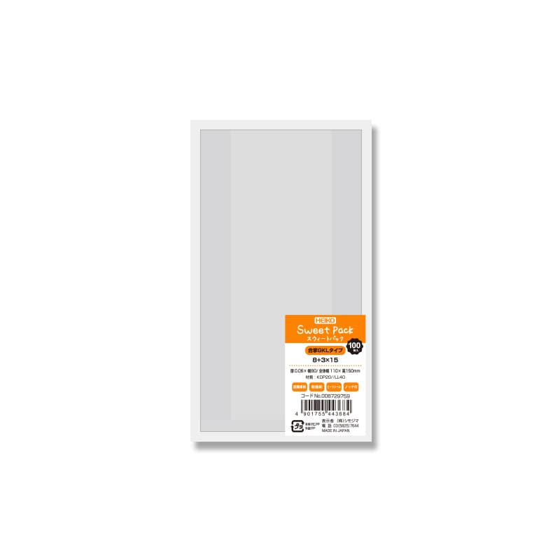 HEIKO スウィートパック 合掌GKL 8＋3×15 100枚