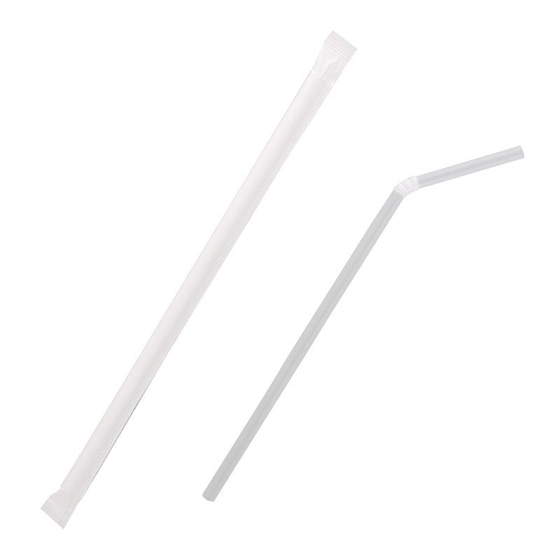 HEIKO フレキシブルストロー 6×21 単袋 クリア 200本